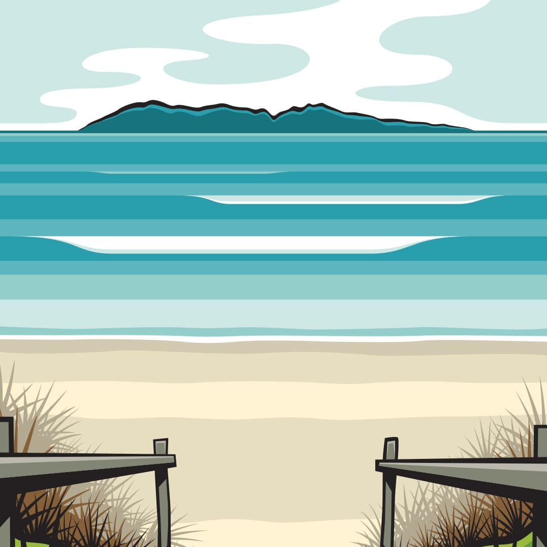 Waihi Beach Art Print by Glenn Jones