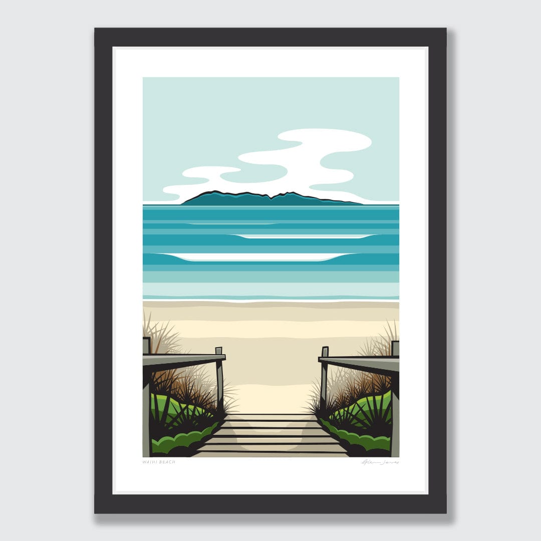 Waihi Beach Art Print by Glenn Jones