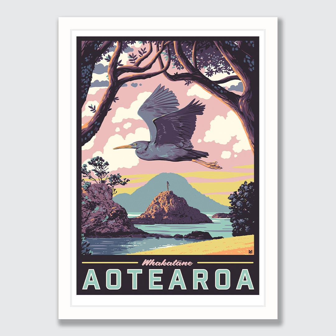 Whakatāne Te Reo Art Print by Ross Murray