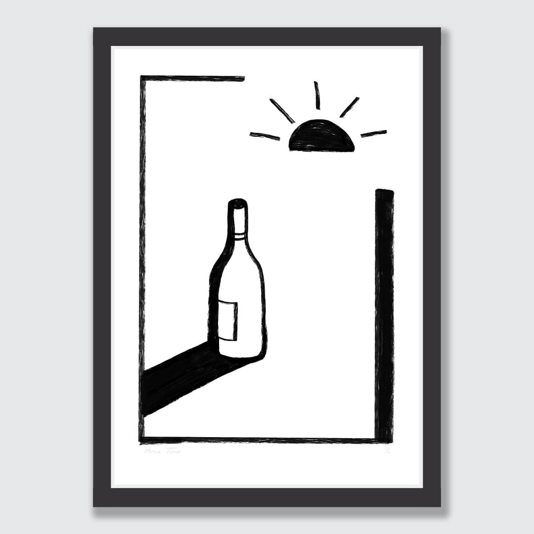 Wine O'Clock Art Print by Home Time