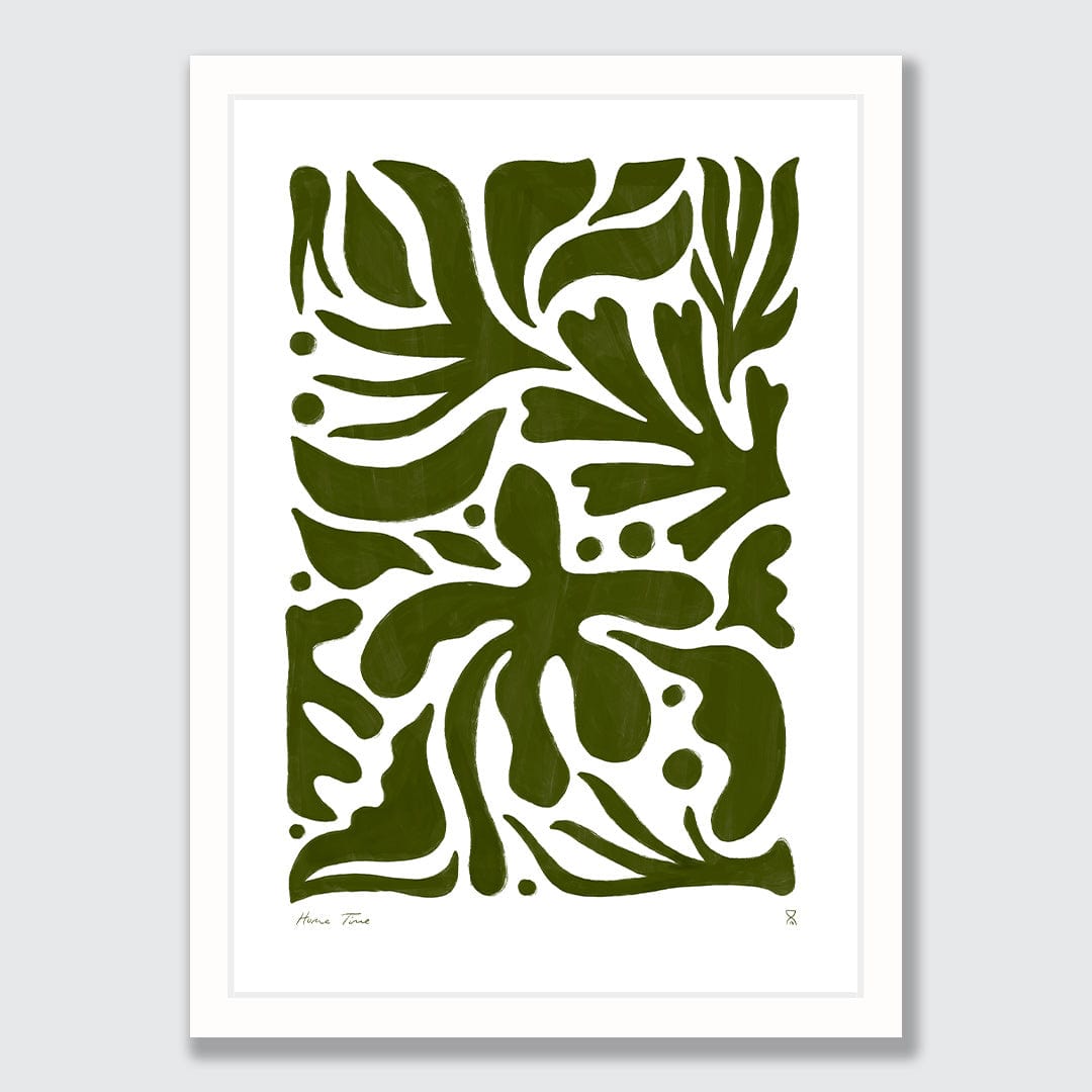 Winter Leaves Art Print by Home Time