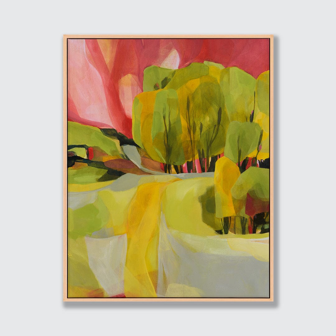 Yellow Road Limited Edition Art Print by Holly Roach