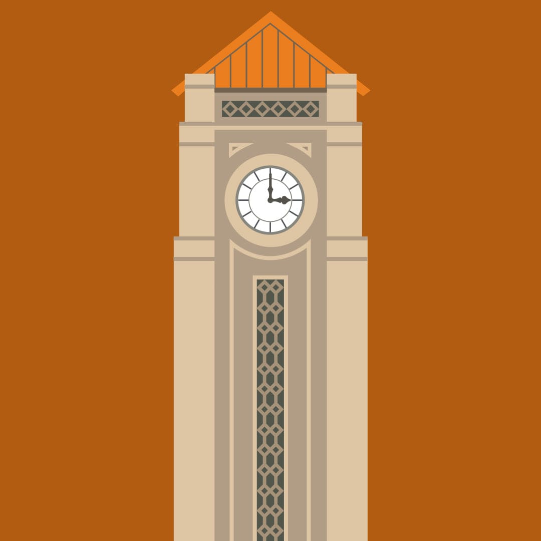 Cambridge Clock Tower Art Print by Hamish Thompson