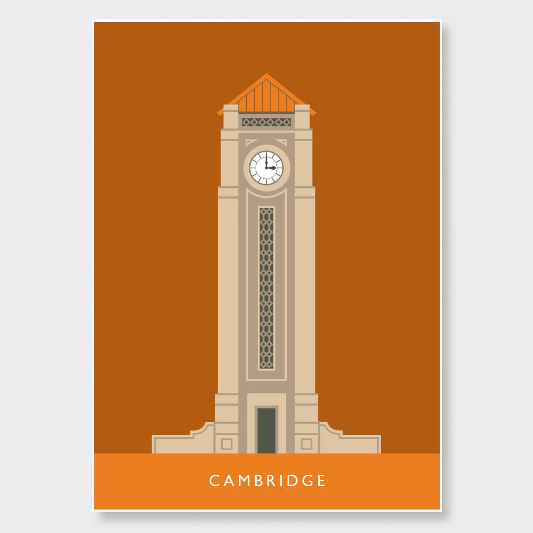 Cambridge Clock Tower Art Print by Hamish Thompson