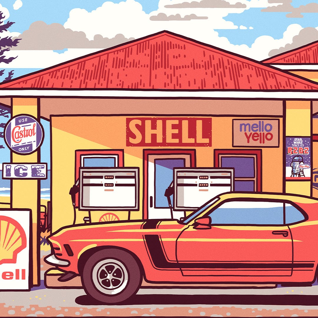 Cruisin' Art Print by Ross Murray