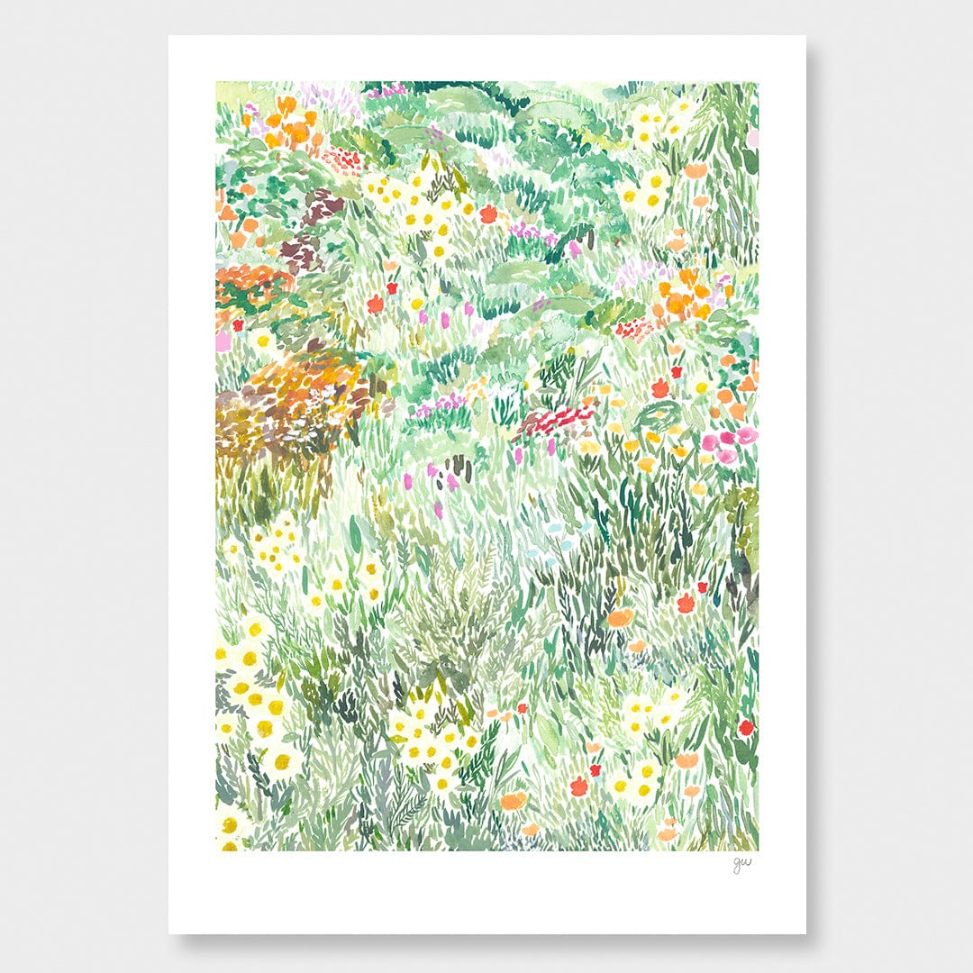 Flower Field Art Print by Grace Wilkinson