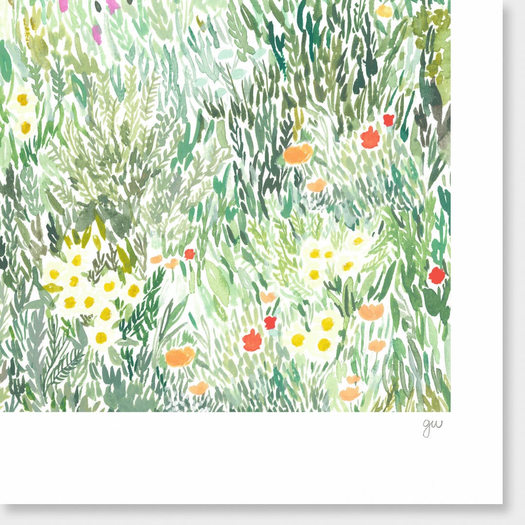 Flower Field Art Print by Grace Wilkinson