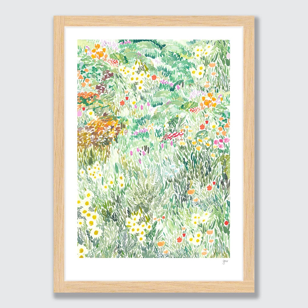 Flower Field Art Print by Grace Wilkinson