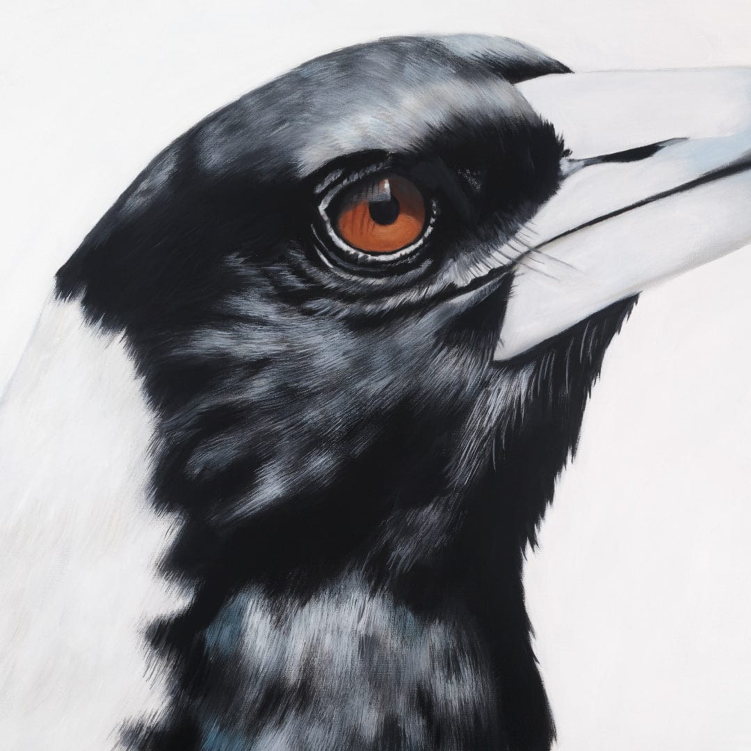 Maycee Magpie Art Print by Margaret Petchell