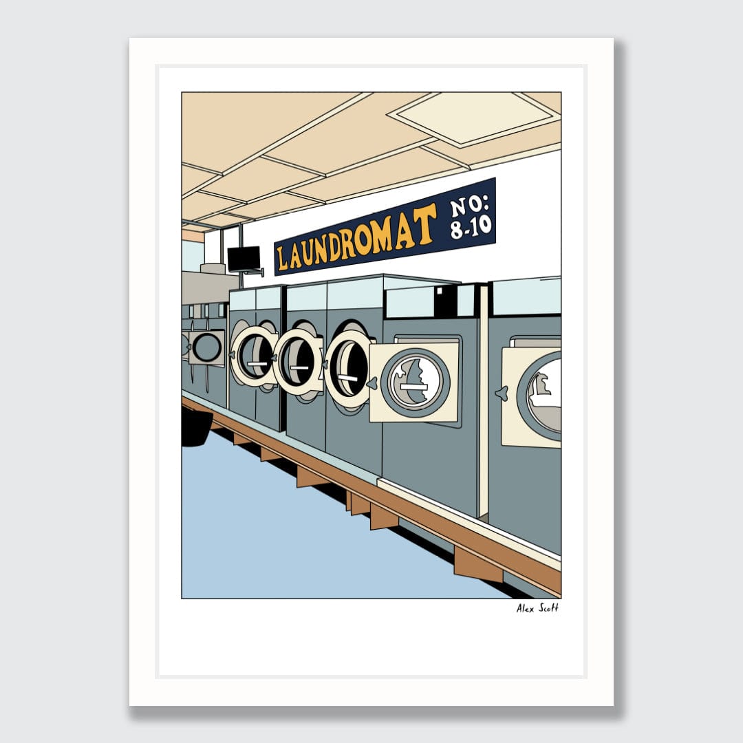 Spin Cycle Laundromat Avondale Art Print by Alex Scott