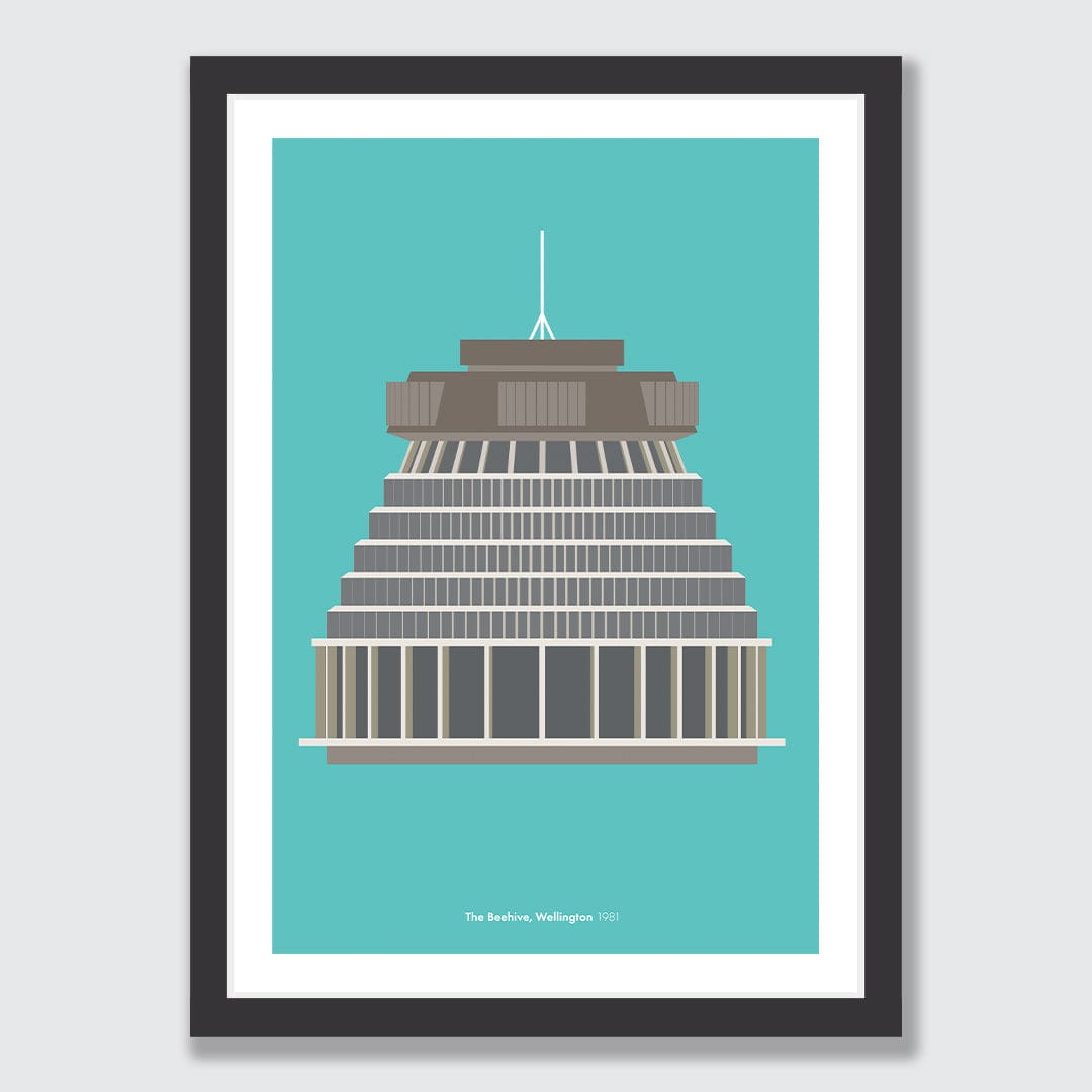 The Beehive, Wellington 1981 Art Print by Hamish Thompson