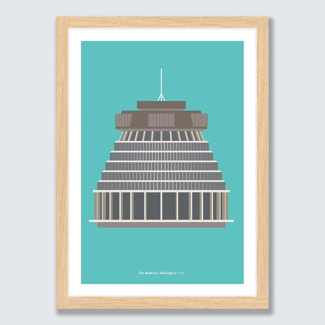 The Beehive, Wellington 1981 Art Print by Hamish Thompson