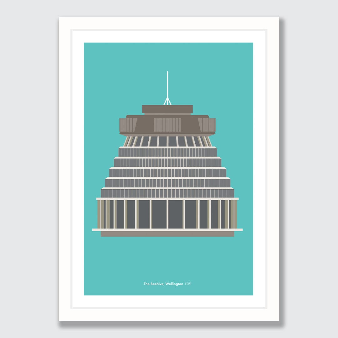 The Beehive, Wellington 1981 Art Print by Hamish Thompson