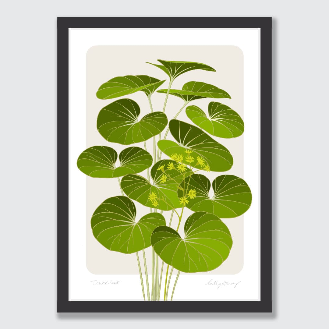 Tractor Seat Plant Art Print by Cathy Hansby