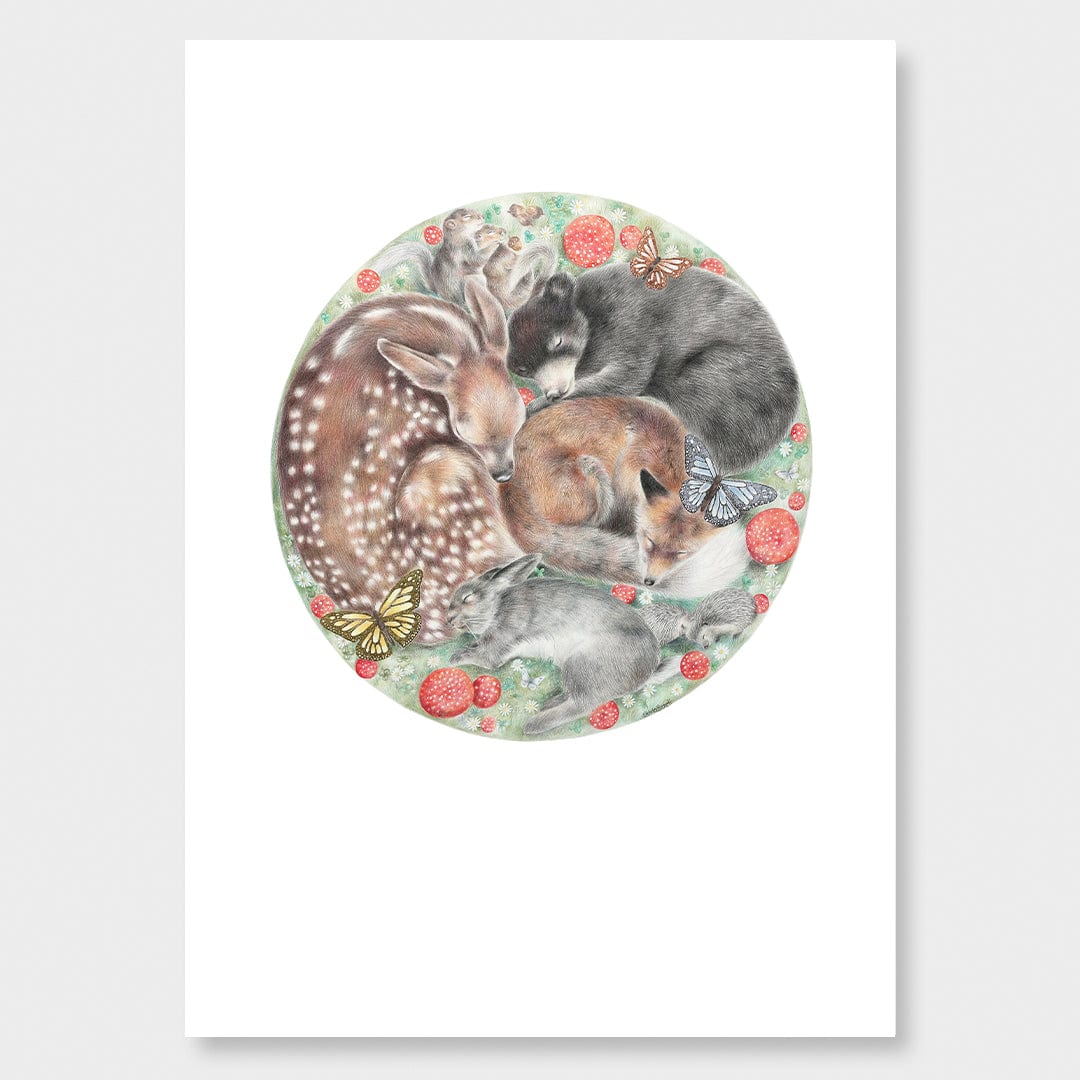 Woodland Dreamers Art Print by Olivia Bezett