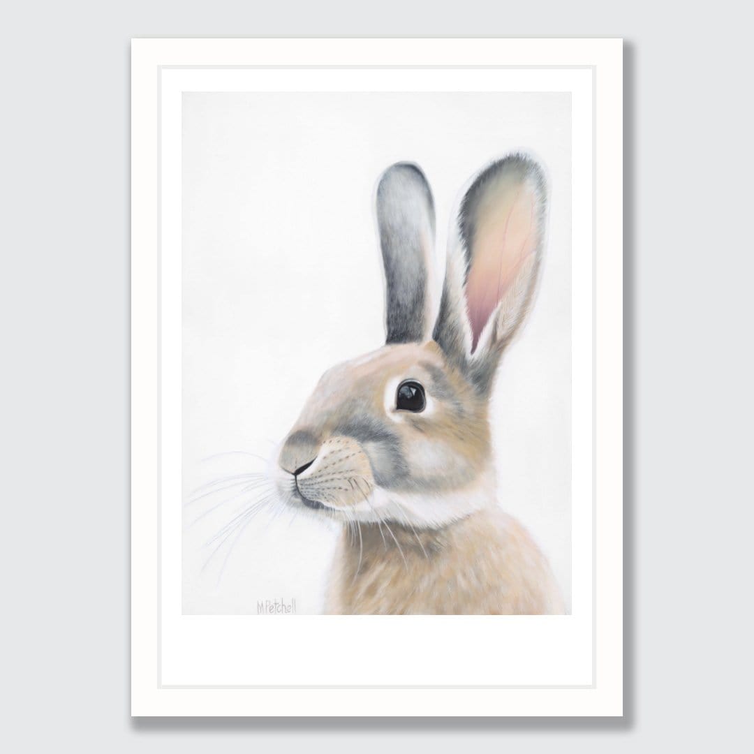 Ambrose Rabbit Art Print by Margaret Petchell