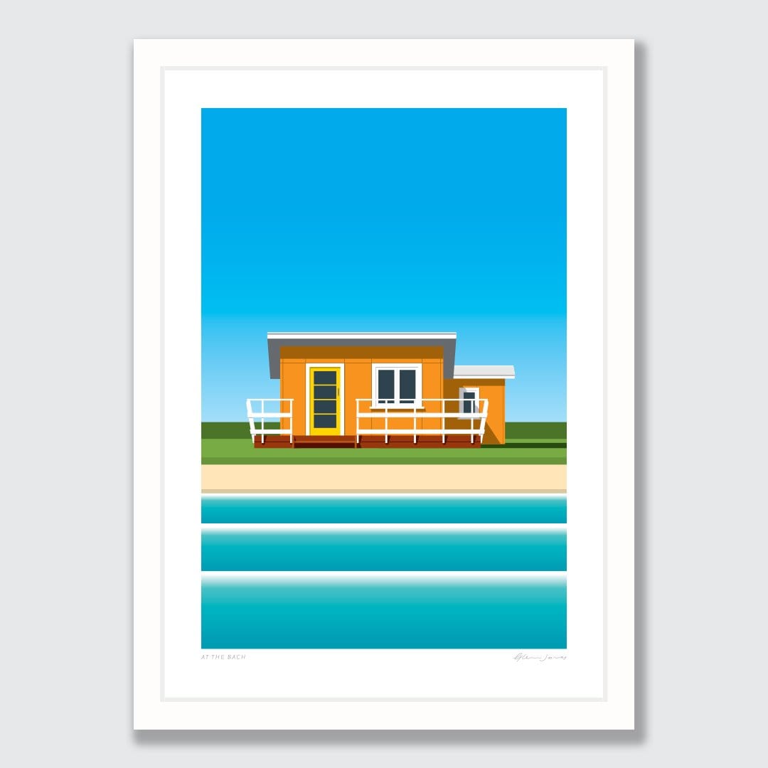 At The Bach Art Print by Glenn Jones
