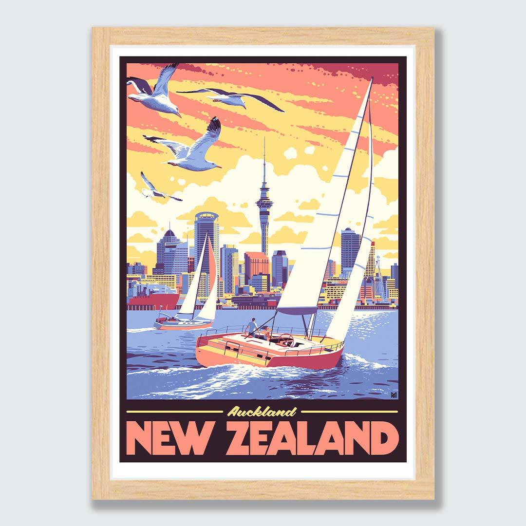 Auckland Art Print by Ross Murray