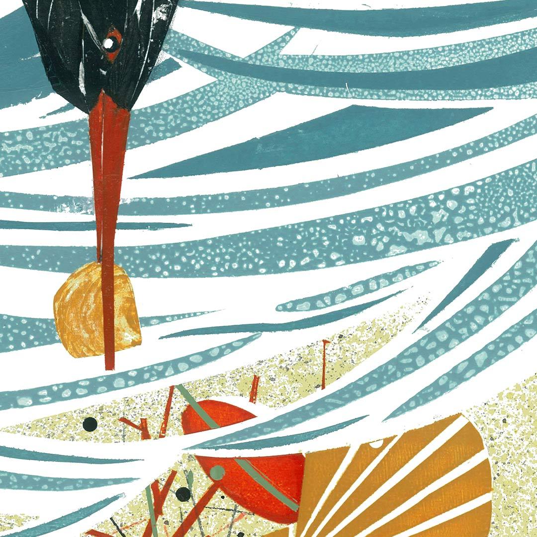 Beach Brunch Art Print by Holly Roach