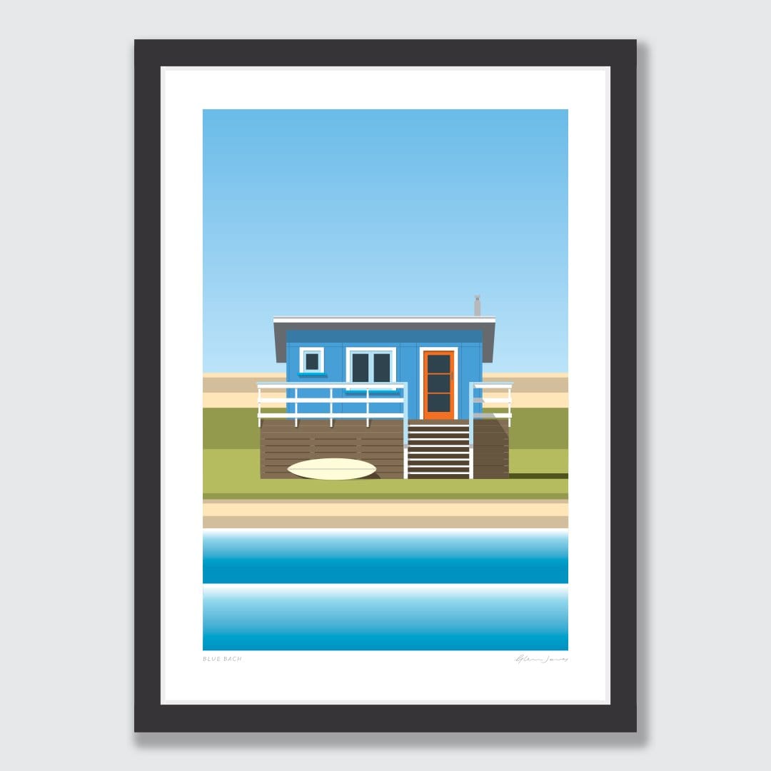 Blue Bach Art Print by Glenn Jones