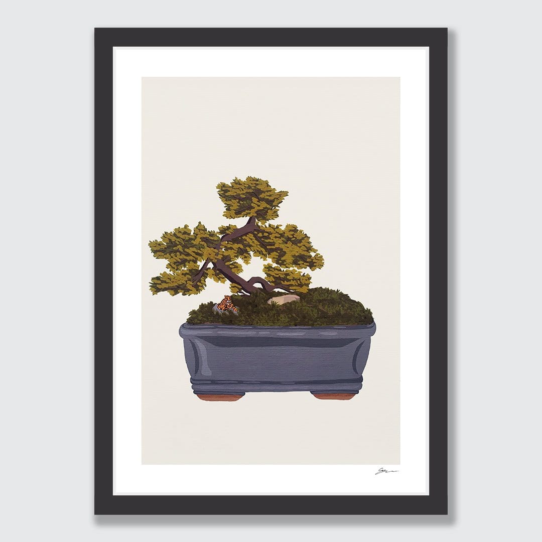 Bonsai Tiger II Art Print by Grace Popplewell