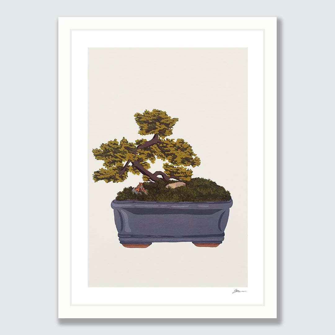 Bonsai Tiger II Art Print by Grace Popplewell