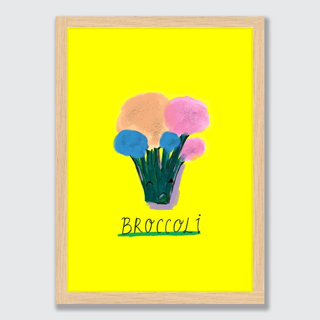 Broccoli Art Print by Crissie Rodda
