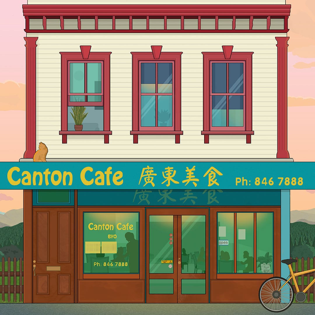 Canton Cafe Art Print by Jonnie Ritchie