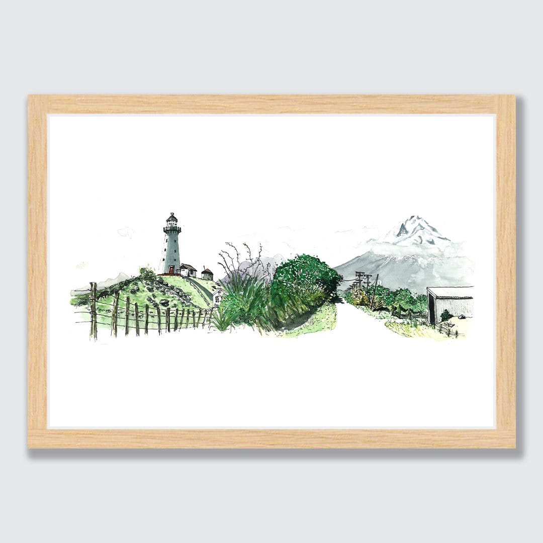 Cape Egmont Lighthouse Art Print by Laura Feller