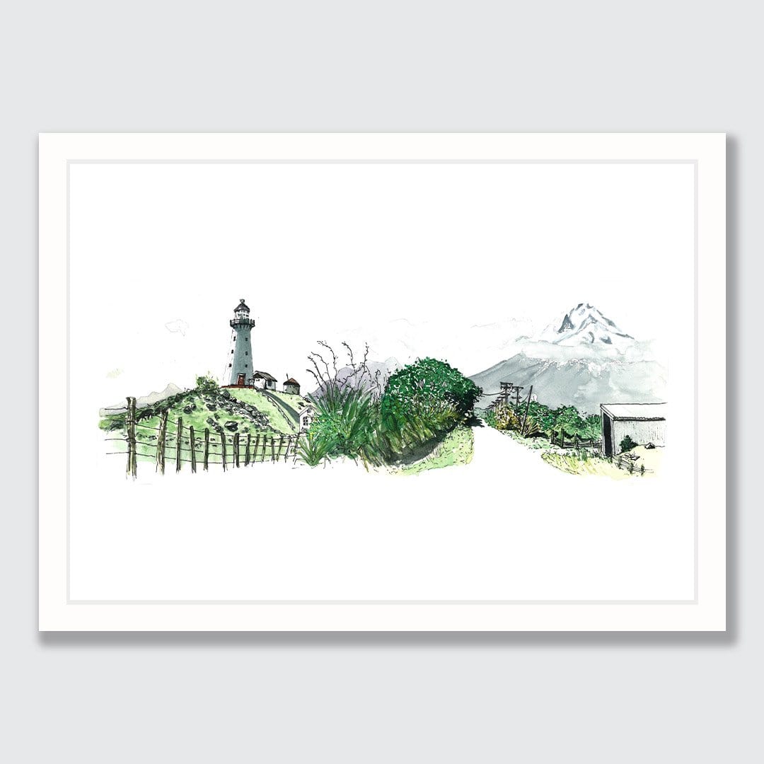 Cape Egmont Lighthouse Art Print by Laura Feller