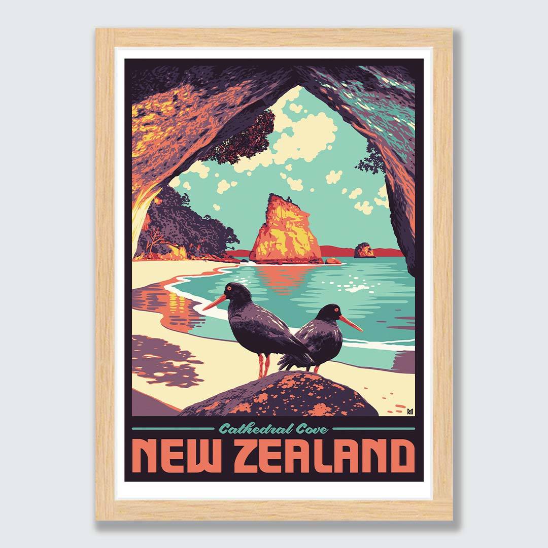Cathedral Cove Art Print by Ross Murray