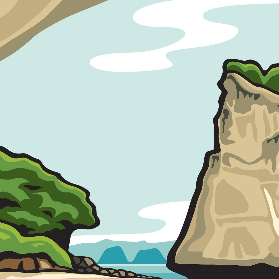 Cathedral Cove Art Print by Glenn Jones