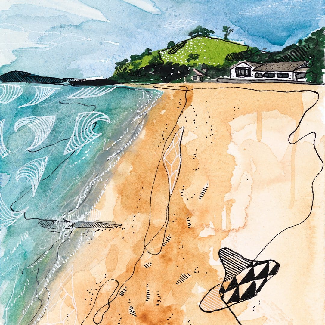 Cheltenham Beach Art Print by Makus Art