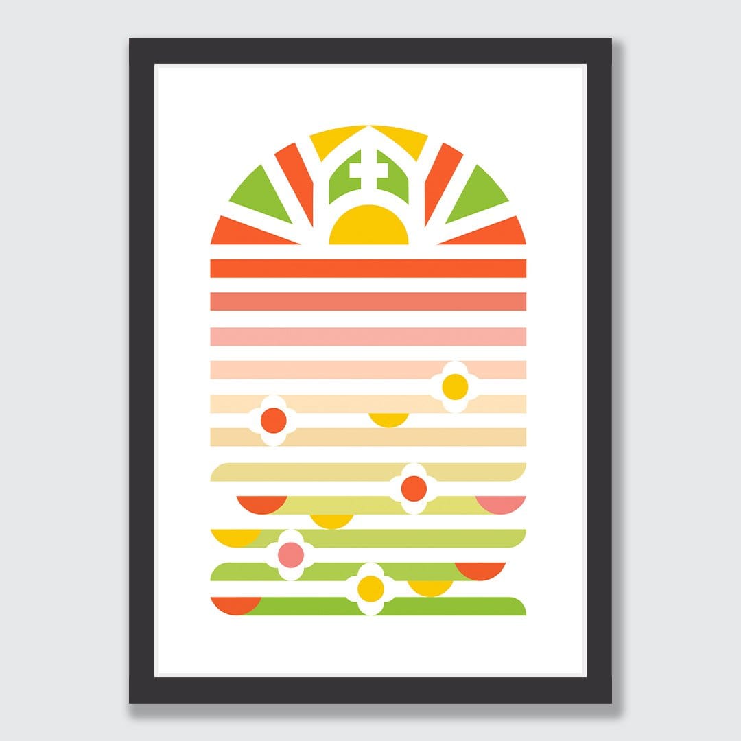 Christchurch Scandi Art Print by OSLO
