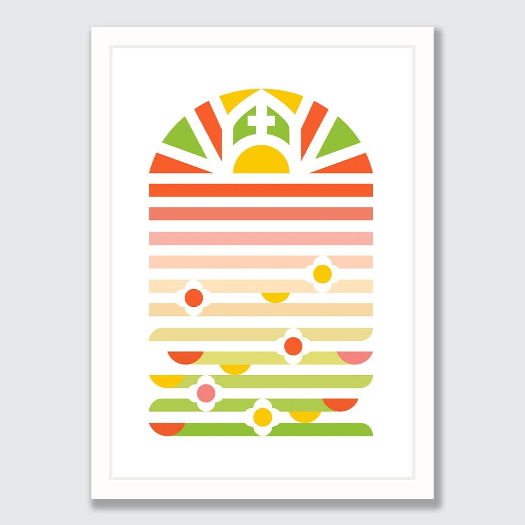 Christchurch Scandi Art Print by OSLO