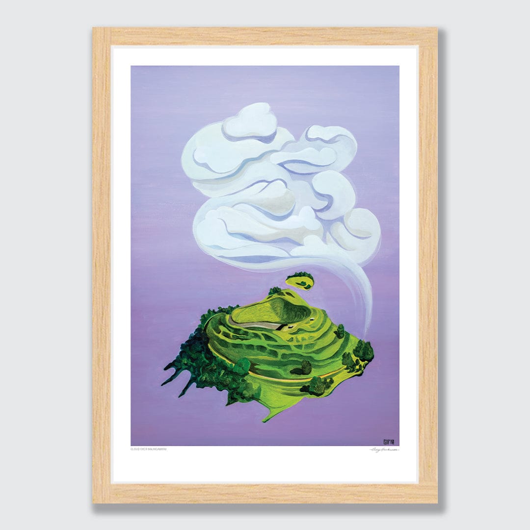 Cloud Over Maungawhau Art Print by Guy Harkness