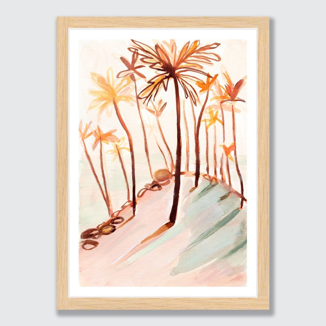 Coconut Tree Hill Art Print by Jen Sievers