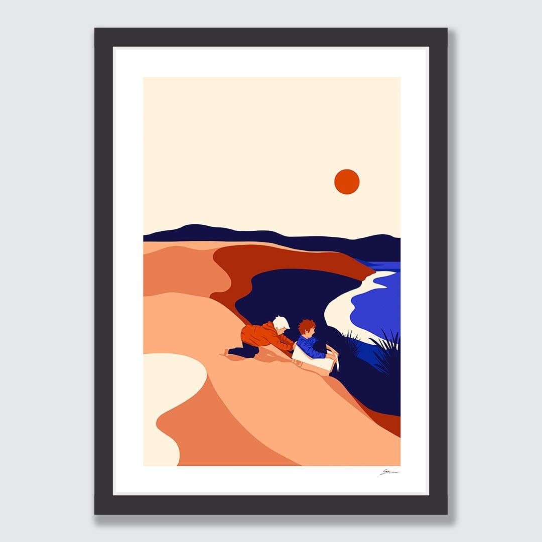 Cold Swim Bethells Art Print by Grace Popplewell