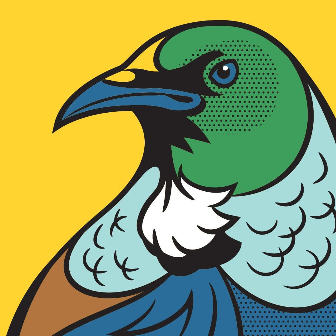 Comic Tui Art Print by Glenn Jones