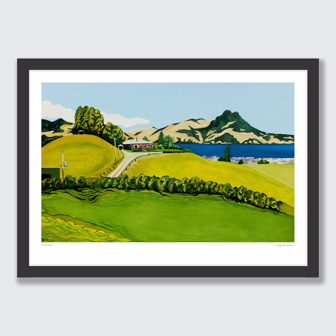 Cooks Beach Art Print by Guy Harkness