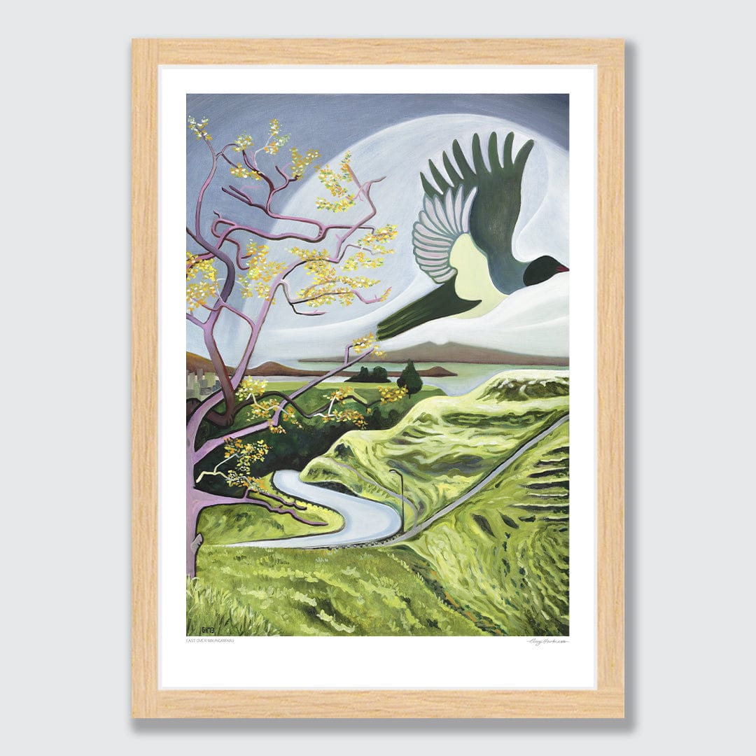East Over Maungawhau Art Print by Guy Harkness