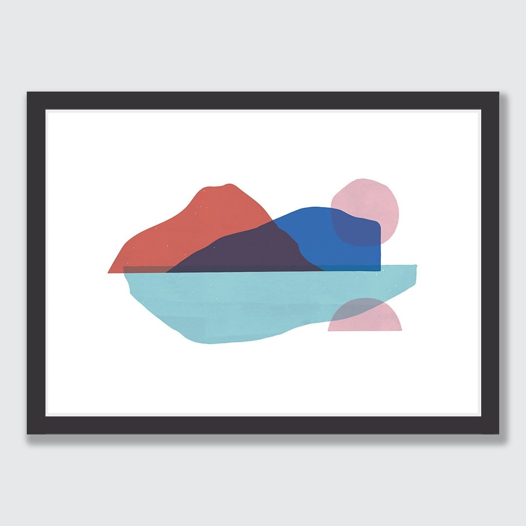 Floating Island Rust Art Print by Sarah Parkinson