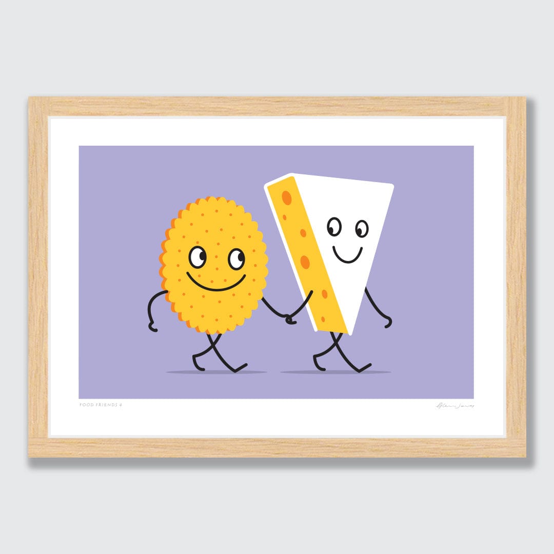 Food Friends 4 Art Print by Glenn Jones