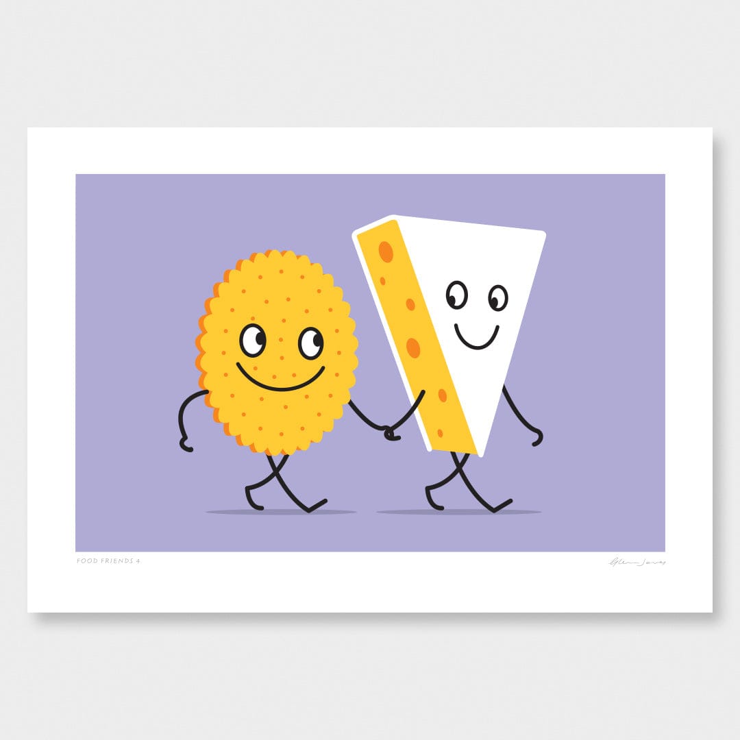 Food Friends 4 Art Print by Glenn Jones