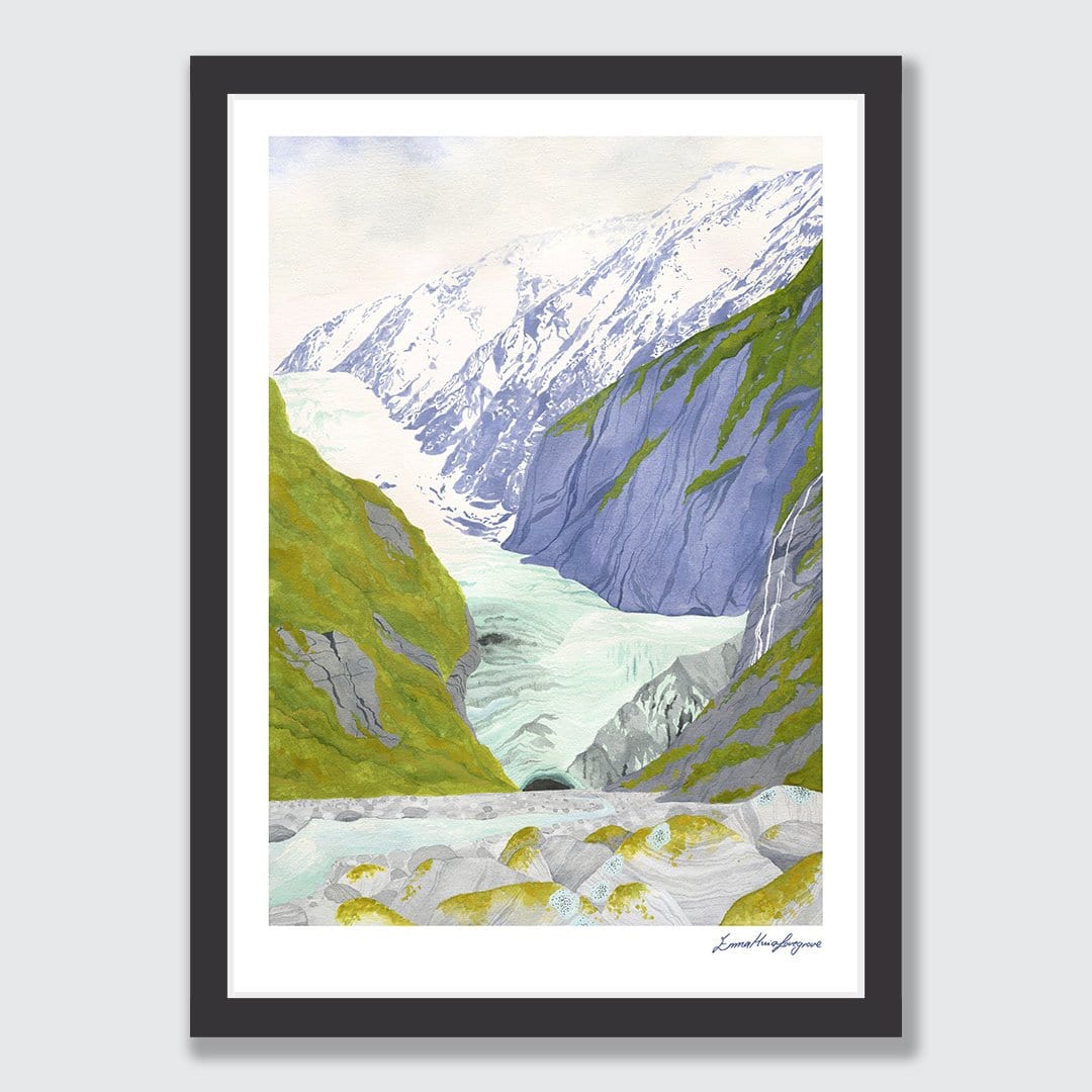 Franz Josef Glacier Art Print by Emma Huia Lovegrove