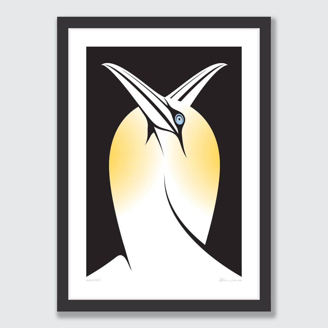 Gannets Art Print by Glenn Jones