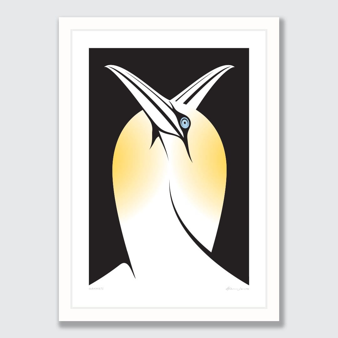 Gannets Art Print by Glenn Jones