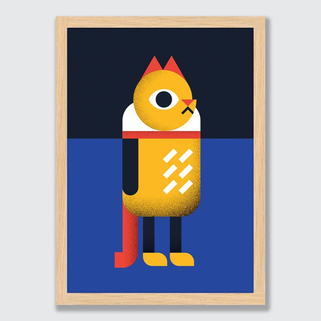 Ginger Cat Art Print by Beth Xia
