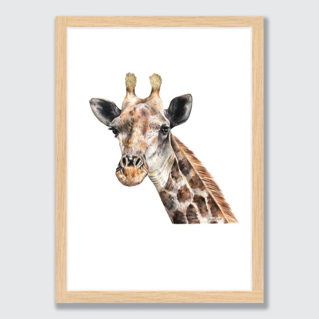Giraffe Art Print by Olivia Bezett