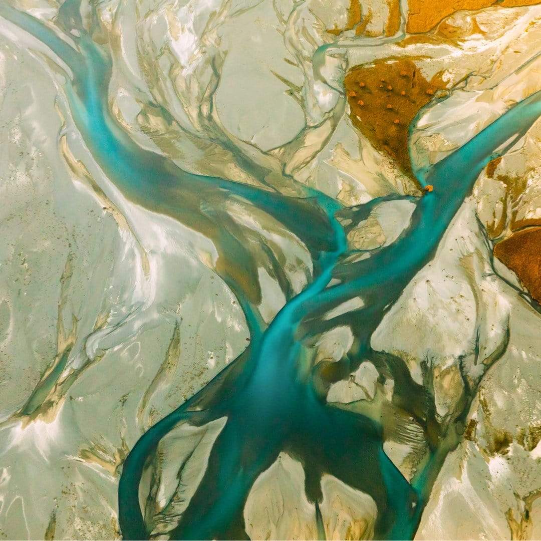 Godley River - Veins Photographic Print by Emma Willetts